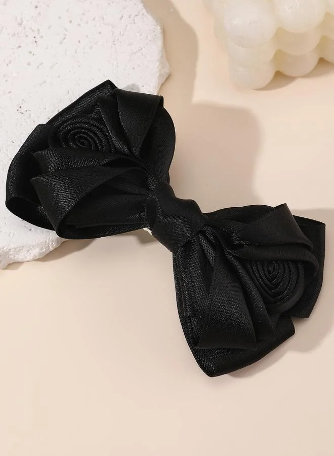 Take Two Solid Bow Hair Clip