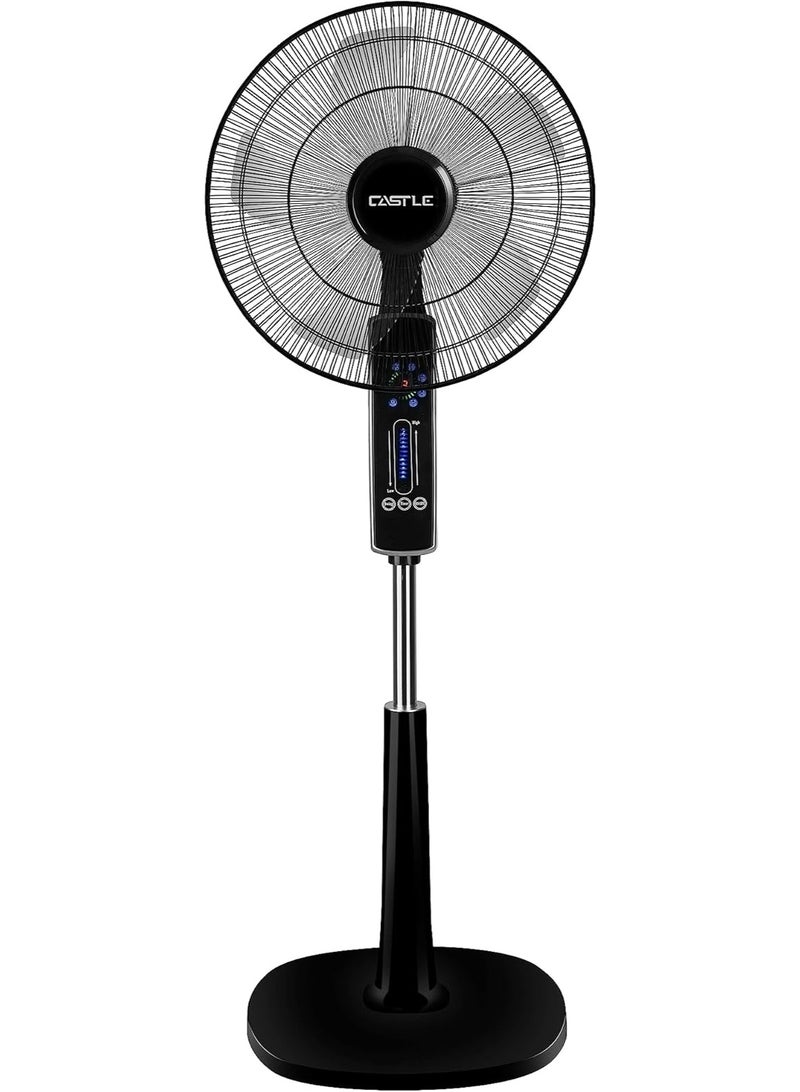 مروحة كاسيل 18 عمود بالريموت FAS 2718 RD، عدد المنافذ: 3، أسود