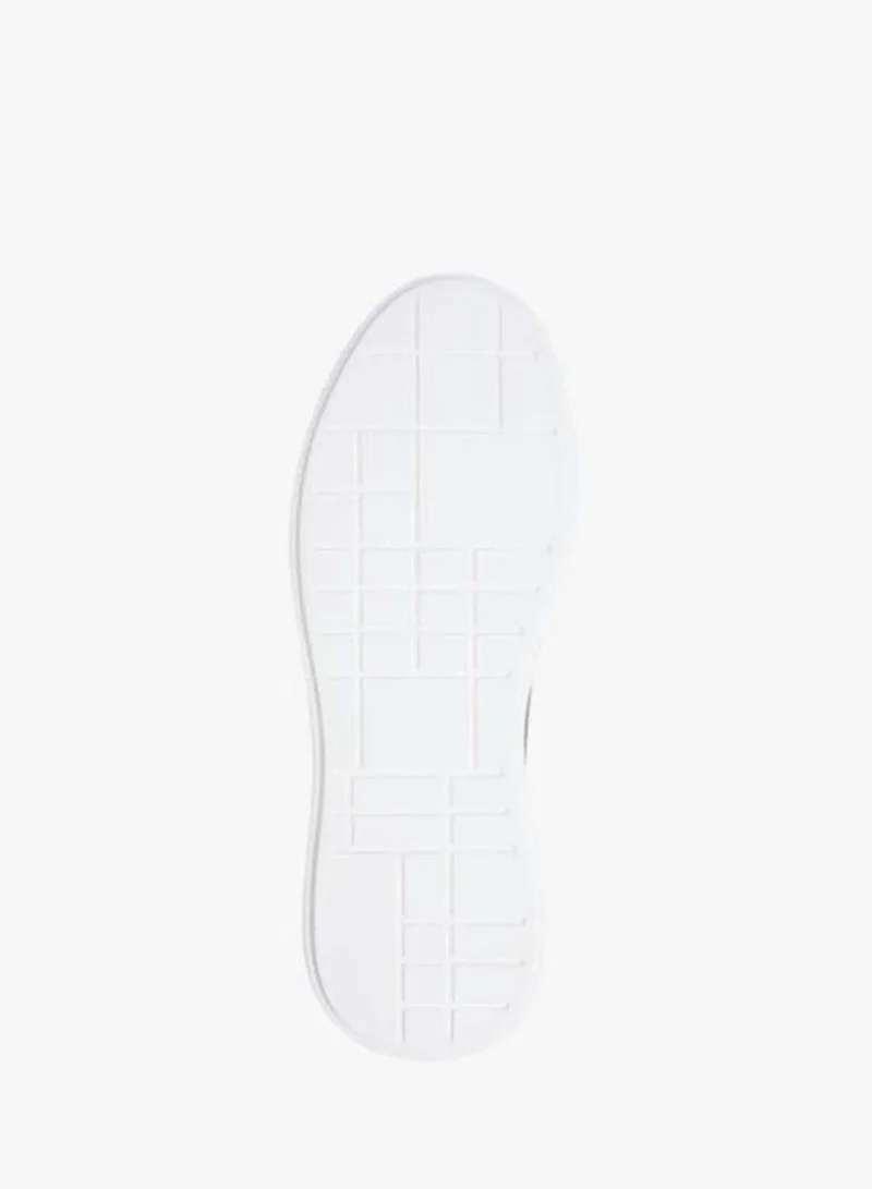 Calvin Klein Black/White/Black Leather Durable Traction Chunky Trainers for Men | Best Price UAE
