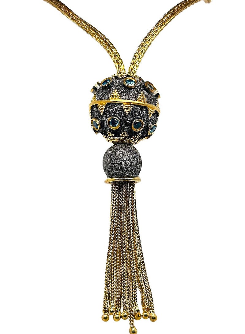 بي تي سي إيلا - قلادة فضة مطليه بالذهب (SIL0446) - Image 2