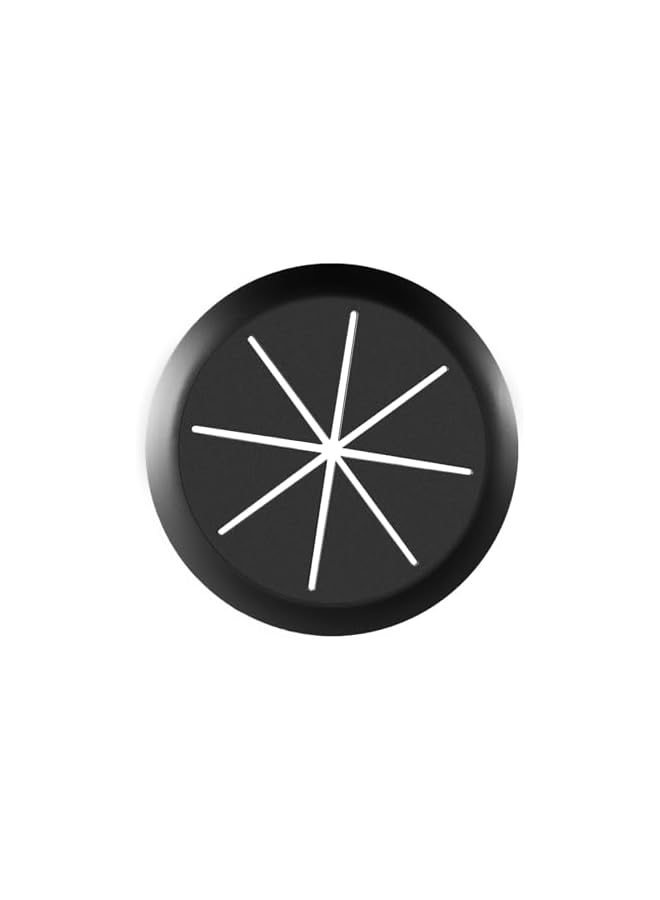 PROMASS برومس COOLive 2 بوصة غطاء ثقب المكتب أسود، غطاء ثقب المكتب للكابلات، غطاء ثقب المكتب للأسلاك، غطاء كابل مرن - 5 عبوات - Image 2