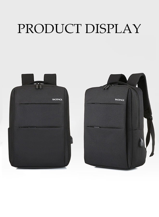 DUNISO Laptop Backpack Large Capacity Computer Backpack with USB Charging Port Waterproof Lightweight Bag for Work, Outdoor, Travel, Fits 15.6 Inch Notebook Black - Image 5