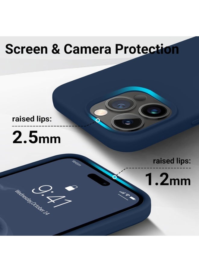 BORTONY iPhone 14 Pro Max Case Liquid Silicone Anti Scratch Anti Fingerprint Soft Silky Touch Shockproof Protective Cover for Apple iPhone 14 Pro Max - Image 2