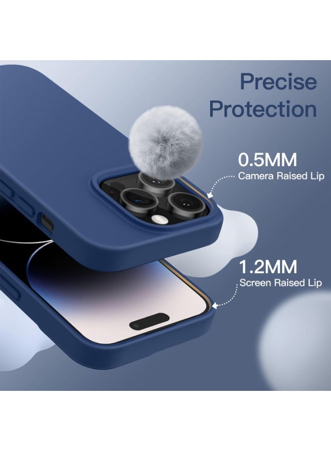 BORTONY iPhone 14 Pro Max Case Liquid Silicone Anti Scratch Anti Fingerprint Soft Silky Touch Shockproof Protective Cover for Apple iPhone 14 Pro Max - Image 4