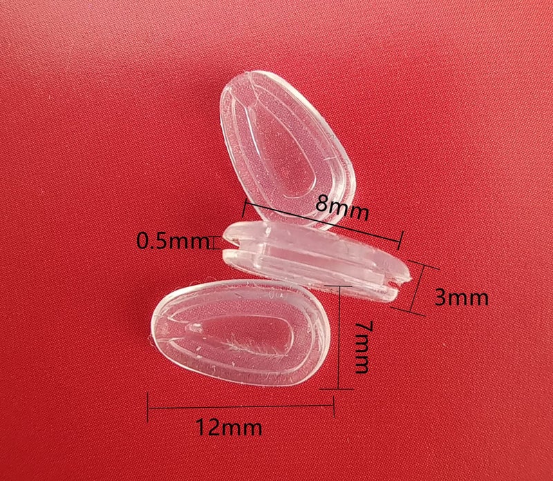 NicelyFit Clear Replacement Nose Piece Pads for Oakley Eye Glass Frames OX3122 OX5126 OX5115 OX5118 etc. - Image 4