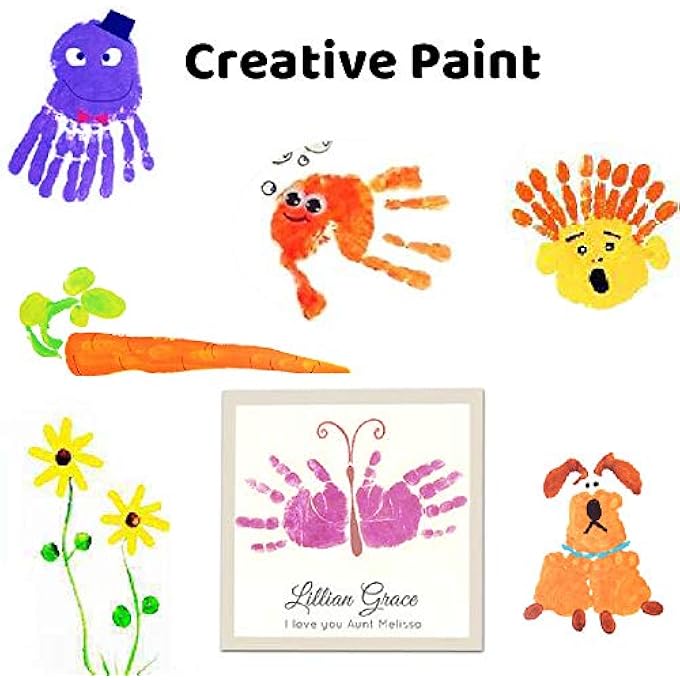 12 COLOR FINGER PAINT SET FOR KIDS - NON-TOXIC, WASHABLE, AND SAFE FINGER PAINTS FOR TODDLERS - PERFECT FOR CREATIVE PLAY, ARTS & CRAFTS, AND LEARNING ACTIVITIES - Image 5