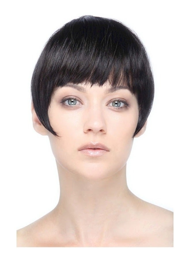 خصل شعر مزيفة، حرير عالي الحرارة، جانبي الرأس، غرة، شعر مستعار، غرة، وصلات شعر، شعر محاكي - Image 2