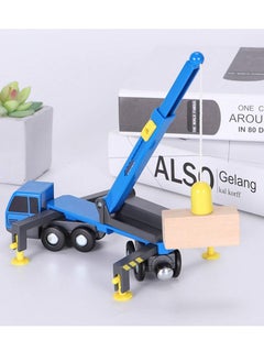 Excefore Construction Vehicles Cranes Toys, Construction Vehicle Toys, Crane Truck Pull Back Cars for Child Toddlers Kids, Blue  - Image 3