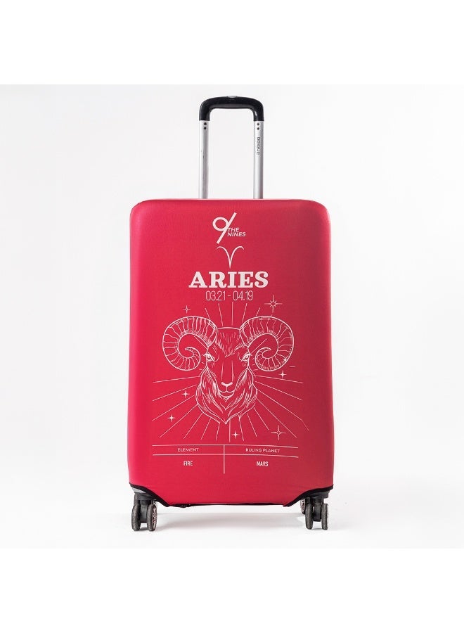 THE NINES LUGGAGE COVER "BLAZING ARIES" -L (25-28 inch) - Image 1