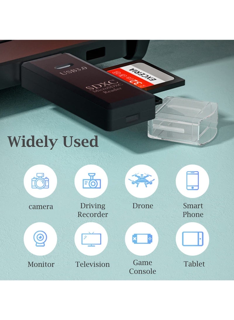 USB 3.0 SD Card Reader, Micro SD Card to USB Adapter TF Card Reader Camera Memory Card Reader for PC Laptop - Image 5
