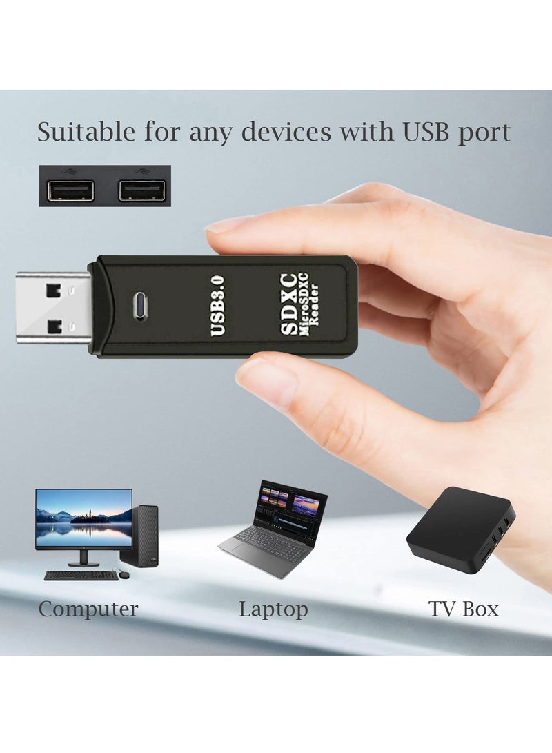USB 3.0 SD Card Reader, Micro SD Card to USB Adapter TF Card Reader Camera Memory Card Reader for PC Laptop - Image 4