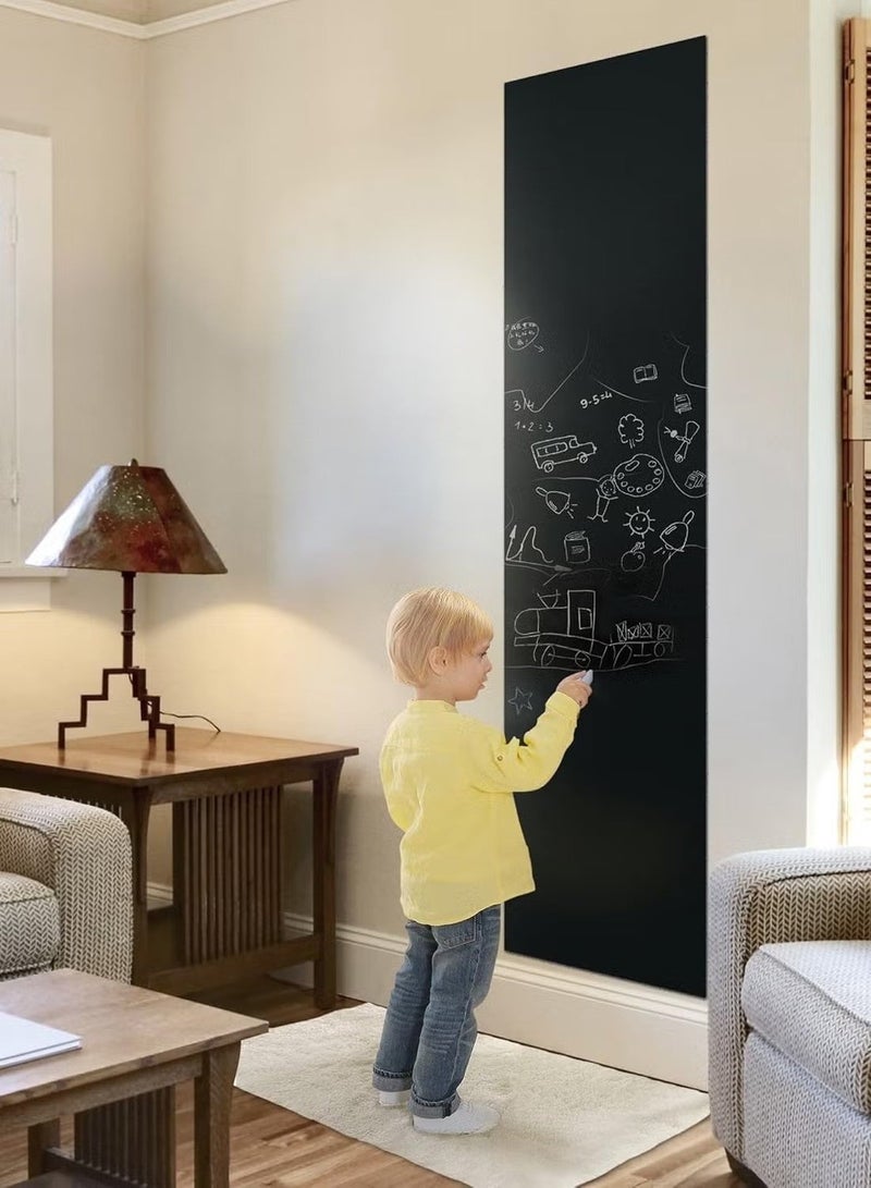 Ailily Thickened Waterproof Removable Dry-erase Self-adhesive Magnetic Chalkboard Contact Paper, Free to Cut For Home Kitchens, Children's Rooms, Offices, Restaurants, Coffee Bars.(black - 45x100 cm) - Image 5