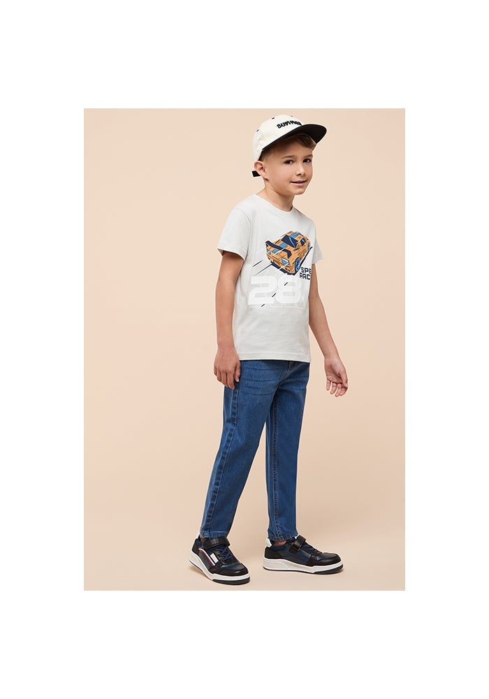 R&B Washed Jeans with Button Closure - Image 2