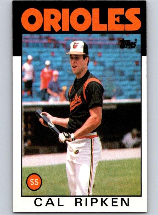 Baseball Cards 1986 Topps Baseball #340 Cal Ripken Jr. Baltimore Orioles Official MLB Trading Card (stock photo used, NM or better guaranteed) - Image 1