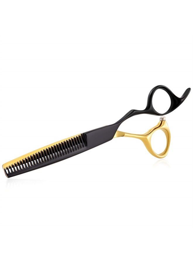 Jason مقص تخفيف الشعر 6 بوصة احترافي من الفولاذ المقاوم للصدأ الياباني لمزج الشعر، مقص تصفيف للرجال والنساء في المنزل والصالون - Image 1