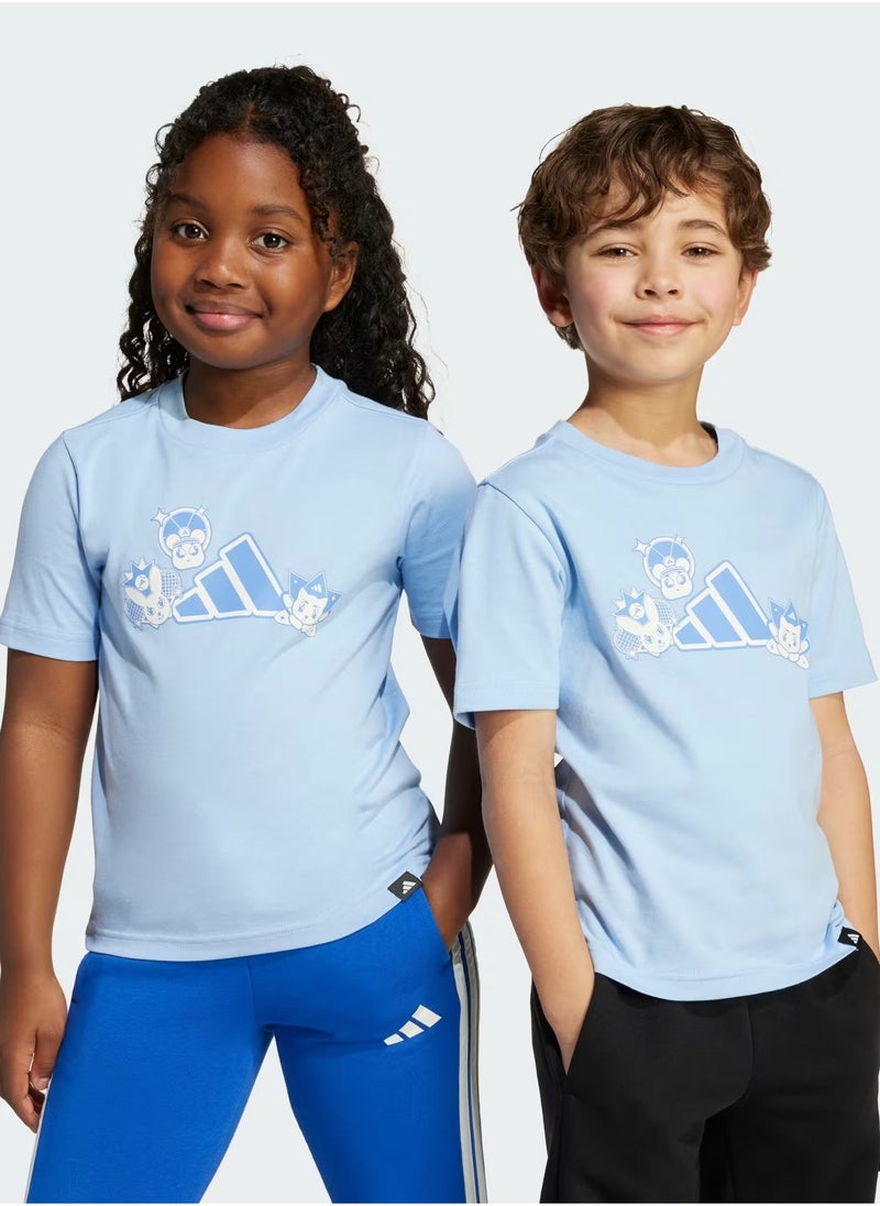 Adidas Kids Anime Pets Graphic T-Shirt - Image 1