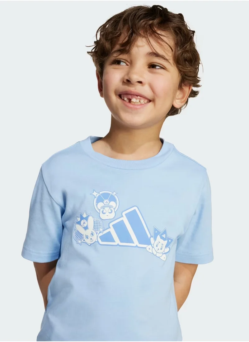 Adidas Kids Anime Pets Graphic T-Shirt