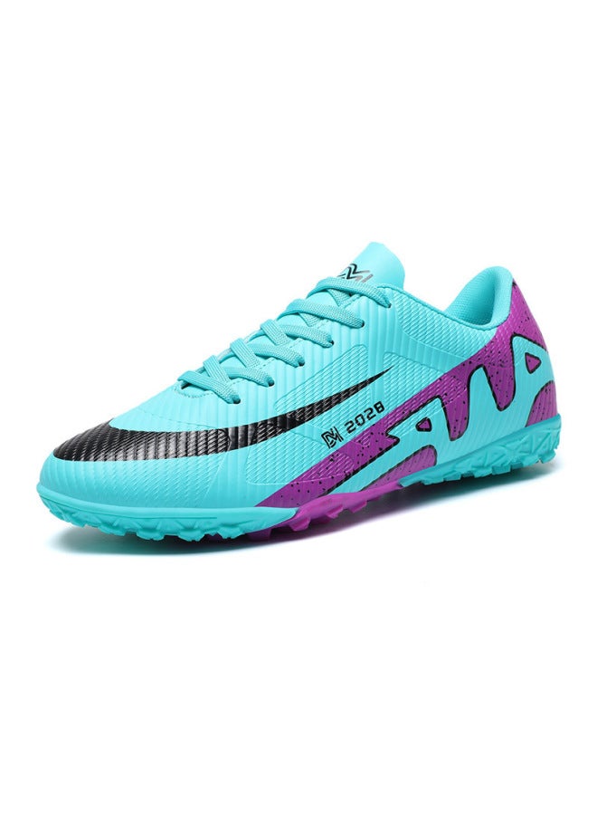 Moonlight Mz-2286-1 Children's Low-Top TF Football Shoes with Broken Nails, Flat Bottom for Boys and Girls, Teenagers Lawn Competition Sneakers