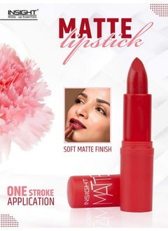 Insight Cosmetics Matte Lipstick (04Selfie Red)  - Image 5