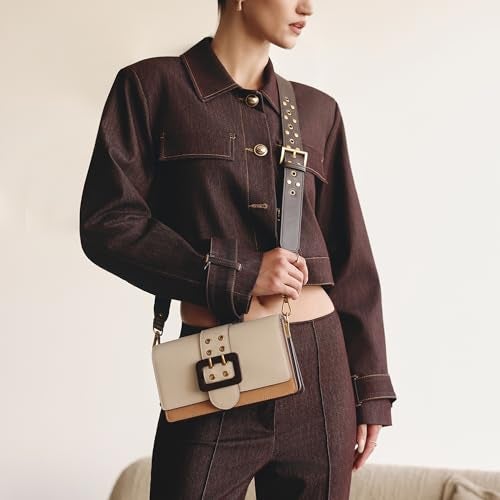 Miraggio Adrianne Sling Bag For Women With Adjustable & Detachable Broad Strap | Sling Bags For Women Stylish | Structured Crossbody Bag (Beige) - Image 2
