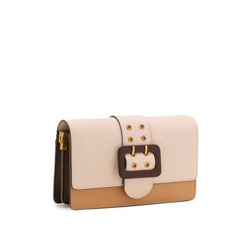Miraggio Adrianne Sling Bag For Women With Adjustable & Detachable Broad Strap | Sling Bags For Women Stylish | Structured Crossbody Bag (Beige) - Image 5