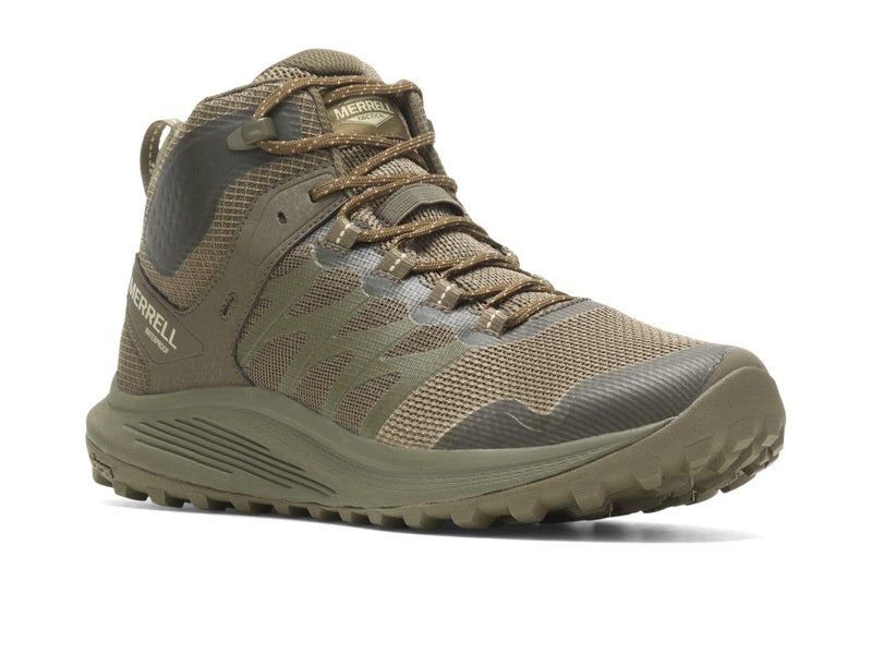 MERRELL حذاء ميريل للرجال نوفا 3 التكتيكي المتوسط المقاوم للماء باللون الزيتوني الداكن 5 - Image 2