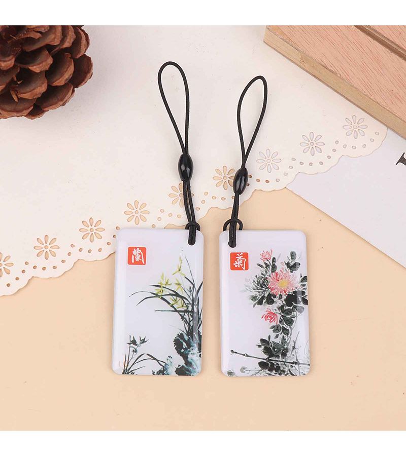 10 Pcs TTlock Smart Door Lock IC Cards Compatible With RFID Fingerprint Locks Digital Unlock System Small RFID Card Readers Office Hotel Door Entry Commercial Use Suitable For Door Lock Systems Bamboo - Image 5
