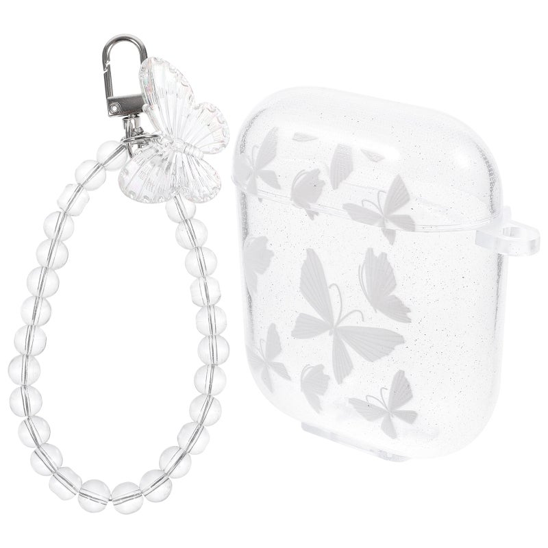 Earbuds Case Earbuds Shell Beaded Chain Earbuds Cover Compatible with Airpods 1 2 Generation - Image 1