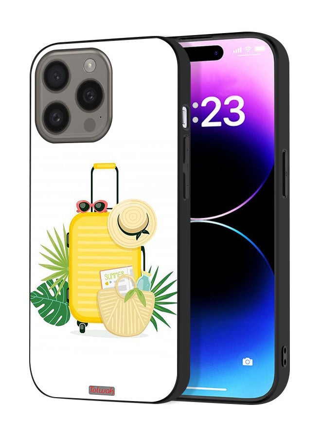Tolwak Apple iPhone 15 Pro Protective Case Cover Summer Digital Art  - Image 1
