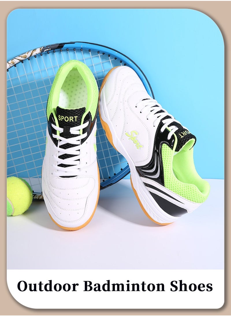 Men's Outdoor Badminton Shoes, Lightweight, Anti-Slip, Shock Absorption, Breathable Sports Sneakers
