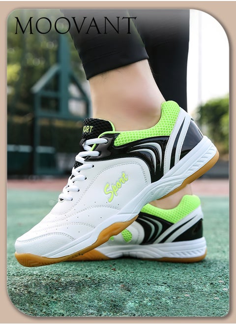 Men's Outdoor Badminton Shoes, Lightweight, Anti-Slip, Shock Absorption, Breathable Sports Sneakers