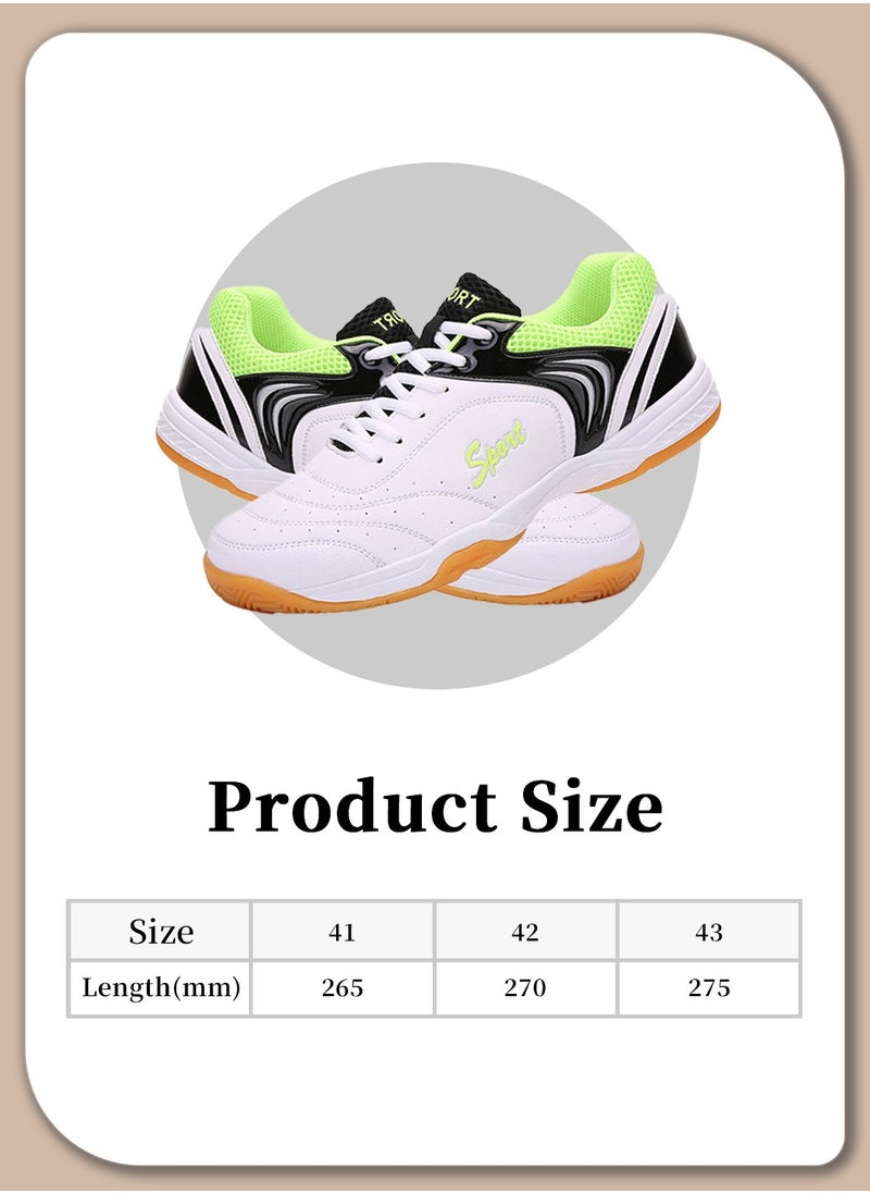 Men's Outdoor Badminton Shoes, Lightweight, Anti-Slip, Shock Absorption, Breathable Sports Sneakers