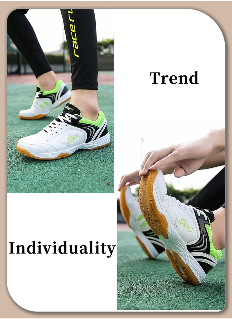 Men's Outdoor Badminton Shoes, Lightweight, Anti-Slip, Shock Absorption, Breathable Sports Sneakers