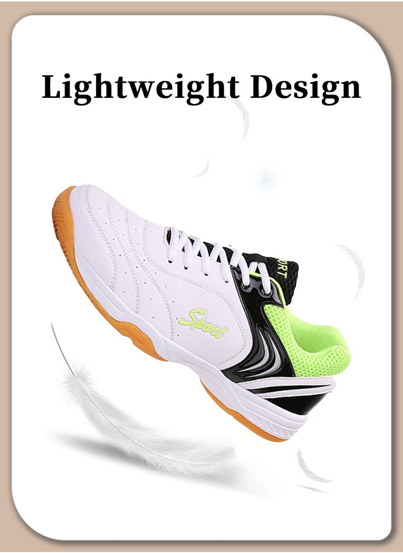Men's Outdoor Badminton Shoes, Lightweight, Anti-Slip, Shock Absorption, Breathable Sports Sneakers