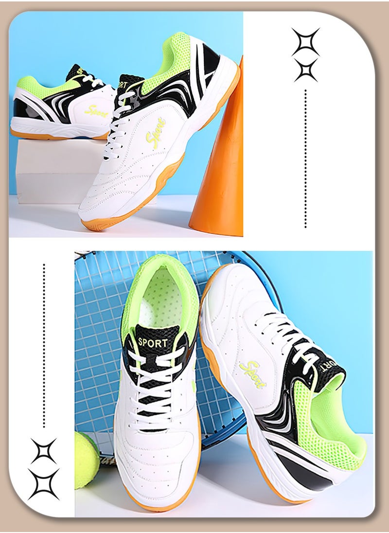 Men's Outdoor Badminton Shoes, Lightweight, Anti-Slip, Shock Absorption, Breathable Sports Sneakers