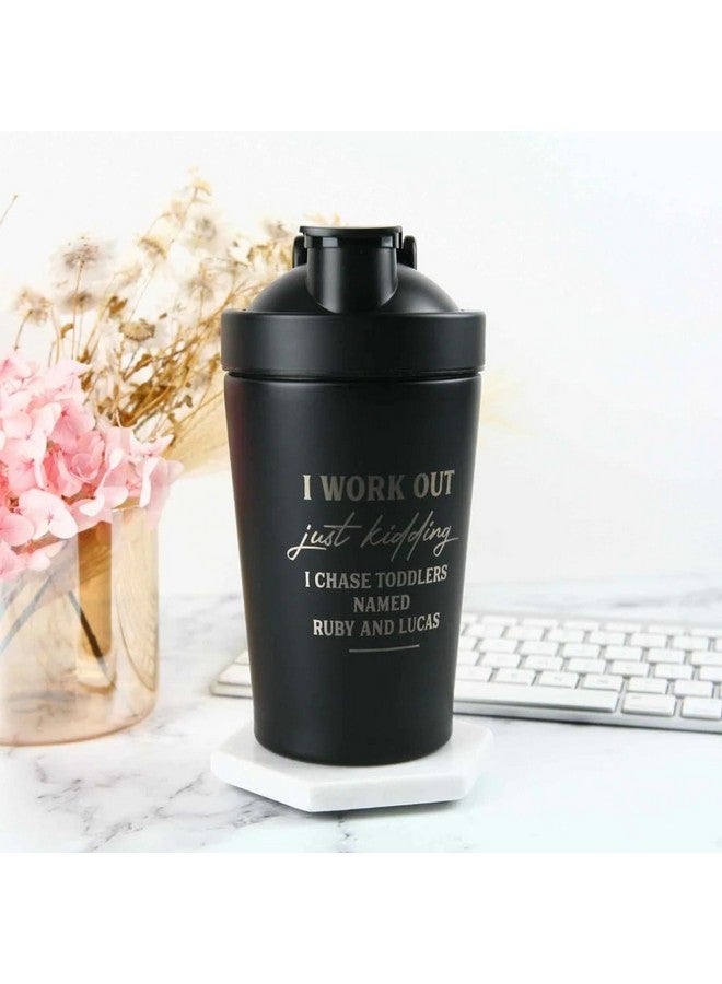 not available Not Available Customised Stainless Steel Shaker with Mixing Ball for Gym, Perfect for Protein Shakes and Smoothies, Gift for Birthday, Gym Gifts, Gym Shaker for Supplements (Black)  - Image 2
