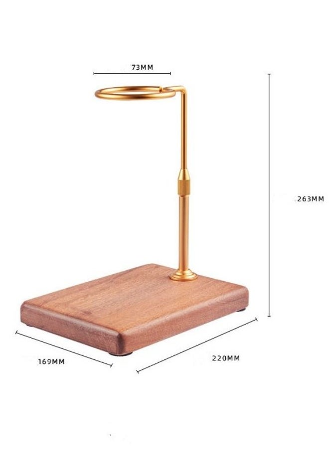 ULHYC - Adjustable Pour Over Filter Coffee Dripper Station with Wooden Base Stand - Image 1