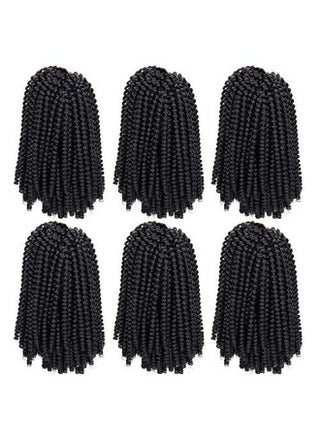 6 Packs Spring Twist Braiding Hair Spring Twists Bomb Twist Hair Synthetic Fiber Fluffy Twist Crochet Braids Low Temperature Twist Crochet Hair For Black Women Braiding Hair(8Inch1B) - pzsku/Z8A72BD888B3C94A8E0BFZ/45/_/1660656546/6fca1c2b-6d86-4cbd-8025-9ea748c326c4