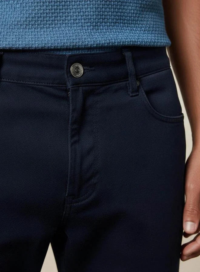 Splash FAV BLUE Smart Slim Fit Trousers for Men | Best Price UAE