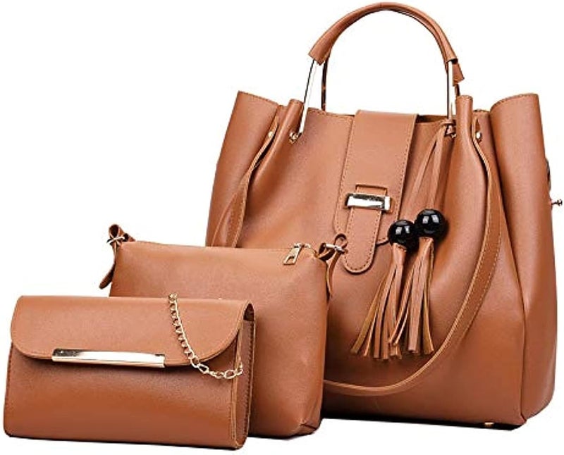 N/P Womens Purse and Handbag Bag Set Handle Shoulder Bag - Image 5