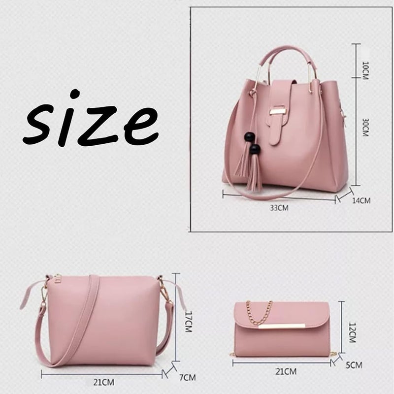 N/P Womens Purse and Handbag Bag Set Handle Shoulder Bag - Image 2