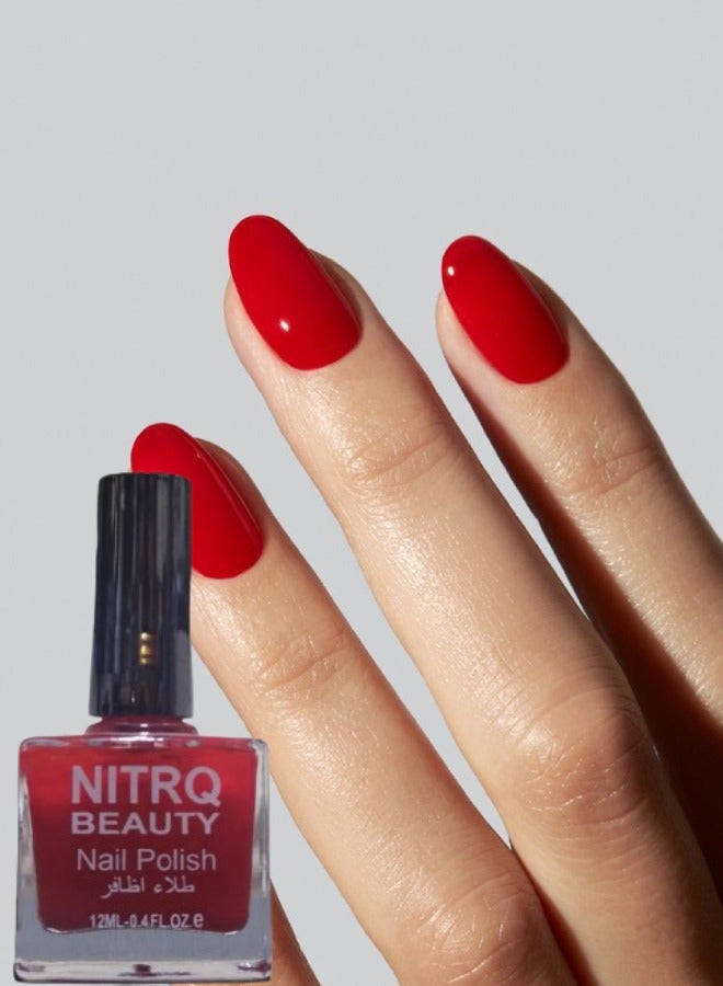 Nitrq Beauty 12 Pieces Beauty Nail Polish Red - Image 2