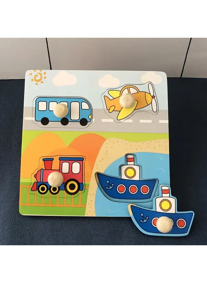 لعبة نقل خشبية ثلاثية الأبعاد - لوحة مطابقة الأشكال الهندسية للأطفال الصغار - Image 1