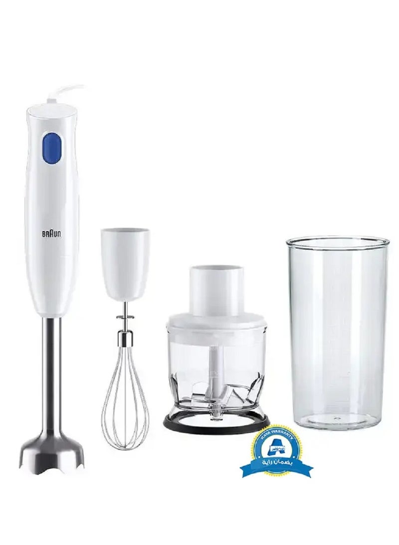 BRAUN MultiQuick 1 Hand Blender With Chopper MQ10.202M WH White - Image 1