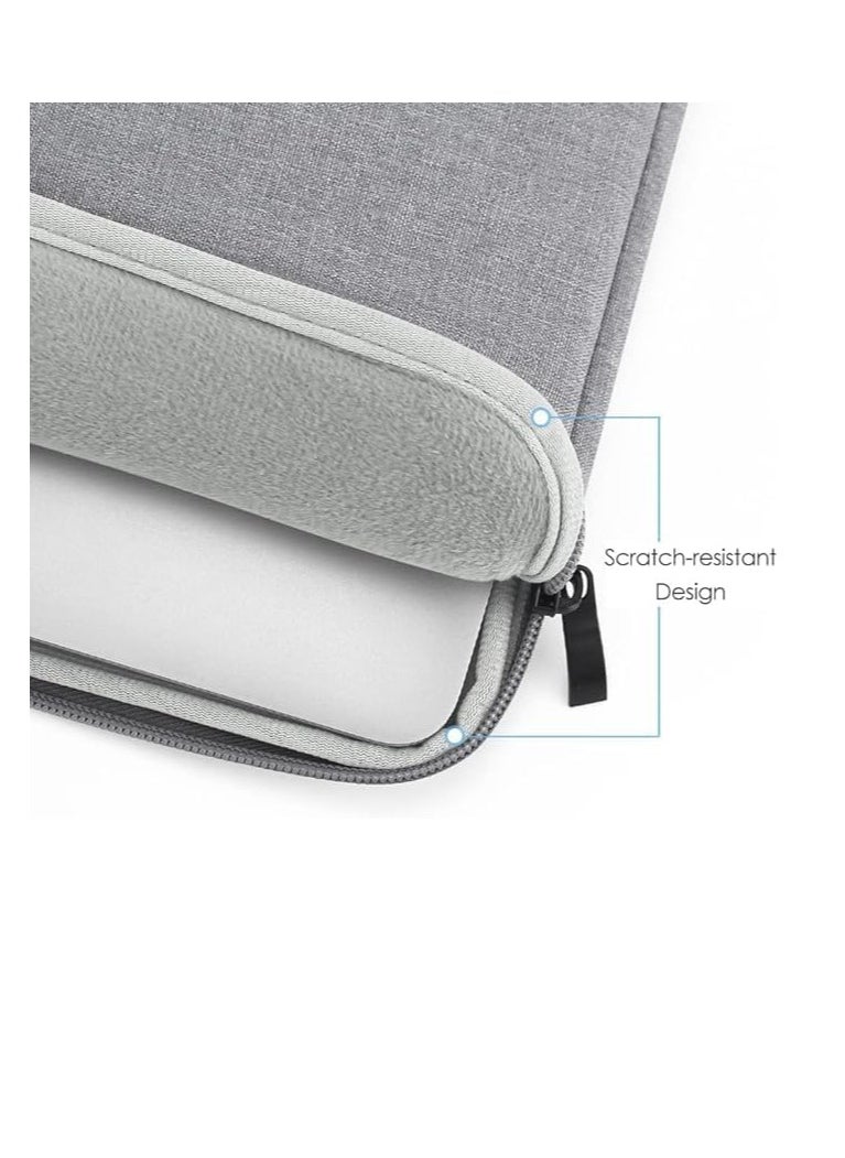 Generic 13-Inch Laptop Sleeve Case for 2022 MacBook Air 13.6 inch with Apple M2 Chip and 2022 MacBook Pro 13.3 inch with Apple M2 Chip Accessory Traveling Carrying Canvas Bag Cover Simple Case (Grey)  - Image 5
