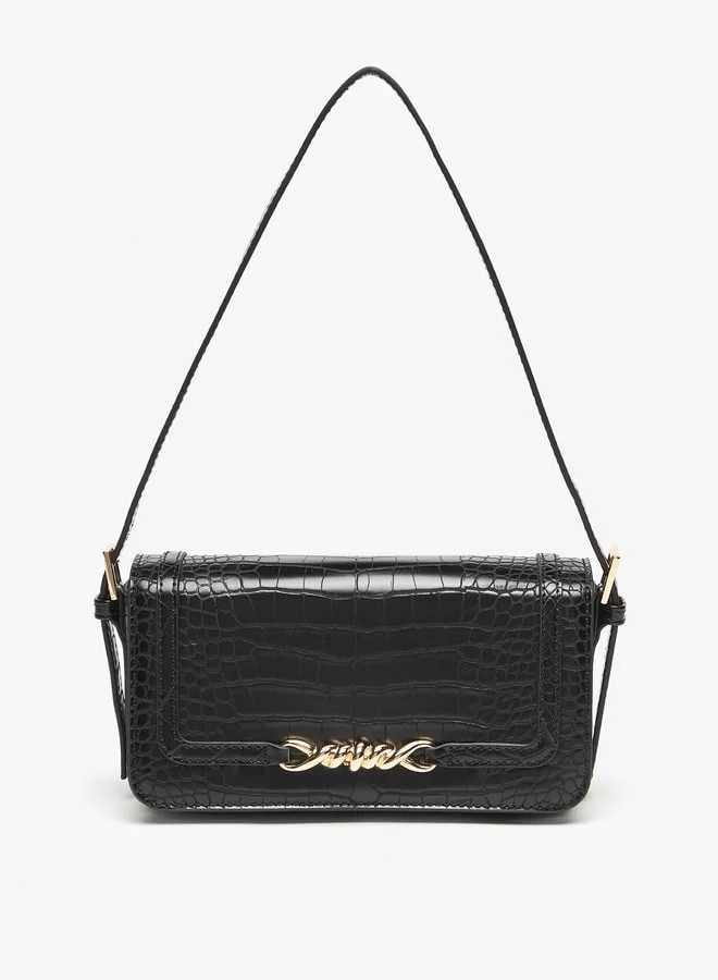 فلورا بيلا من شو إكسبرس Women Textured Shoulder Bag with Button Closure