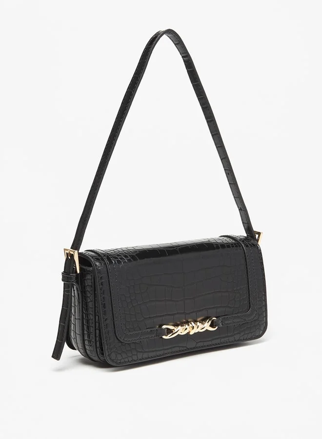 فلورا بيلا من شو إكسبرس Women Textured Shoulder Bag with Button Closure