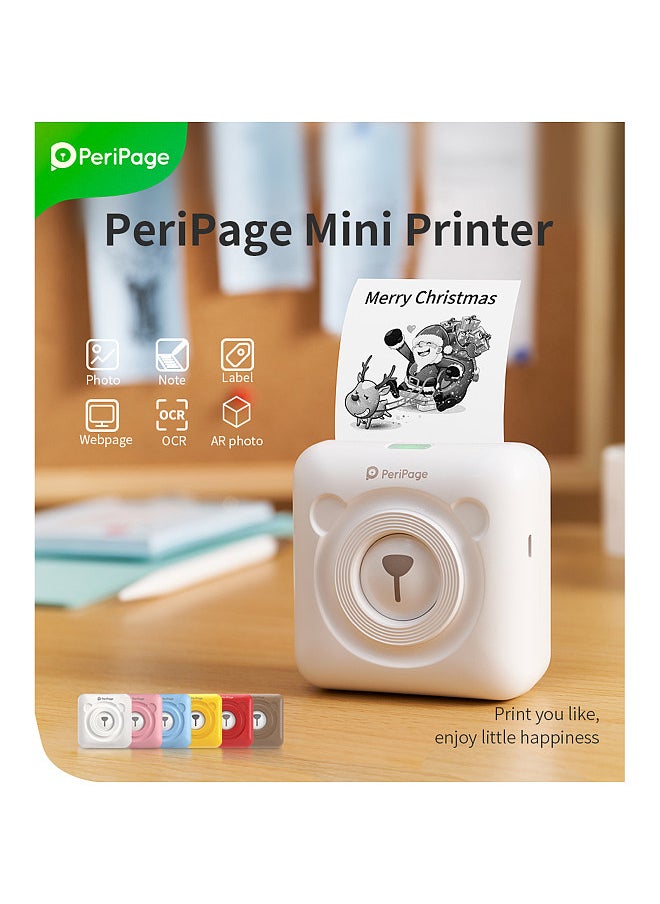PeriPage Mini Pocket All-in-One Thermal Printer Wireless BT Picture Photo Label Memo Receipt Paper Printer AR Photo Function with USB Cable Support for Android iOS Smartphone Windows  - Image 5