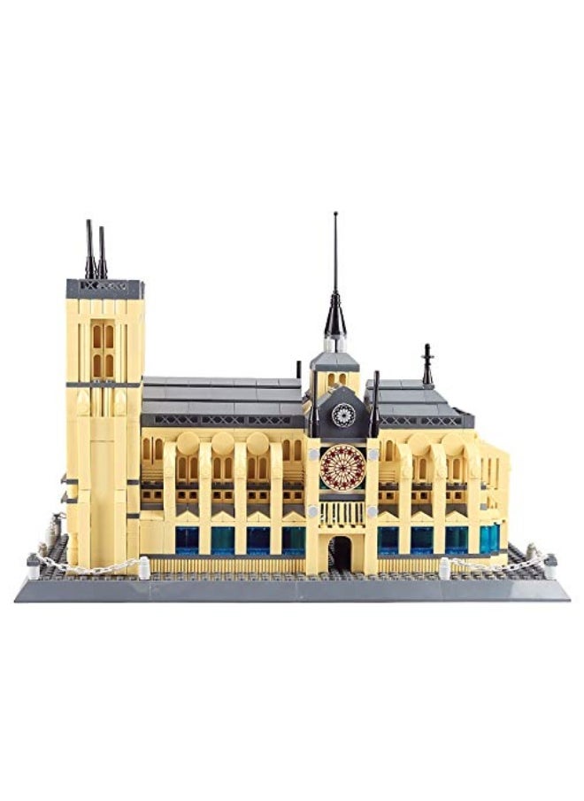 Apostrophe Games Apostrophe Games Notre-Dame Cathedral Building Block Set (1378 Pieces) Paris's Notre Dame Cathedral Famous Landmark Series - Architecture Model for Kids and Adults  - Image 1