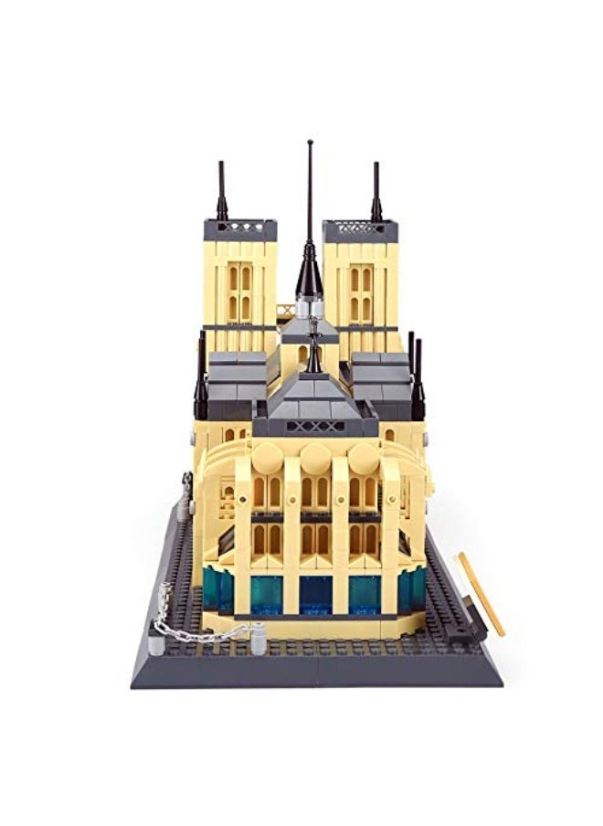 Apostrophe Games Apostrophe Games Notre-Dame Cathedral Building Block Set (1378 Pieces) Paris's Notre Dame Cathedral Famous Landmark Series - Architecture Model for Kids and Adults  - Image 3